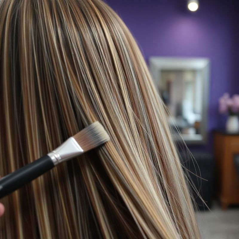 Balayage sectioning technique in progress